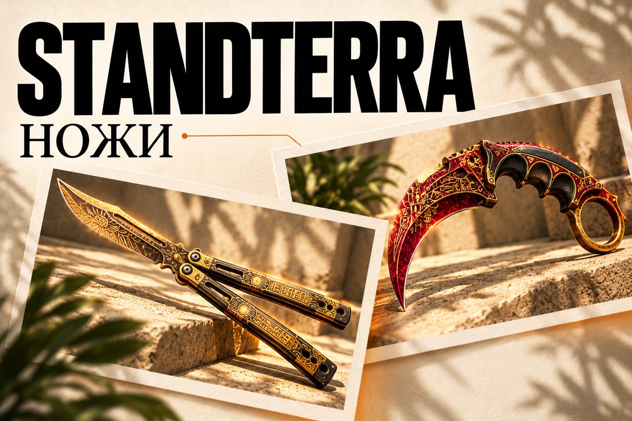 Промо-иллюстрация коллекции ножей StandTerra